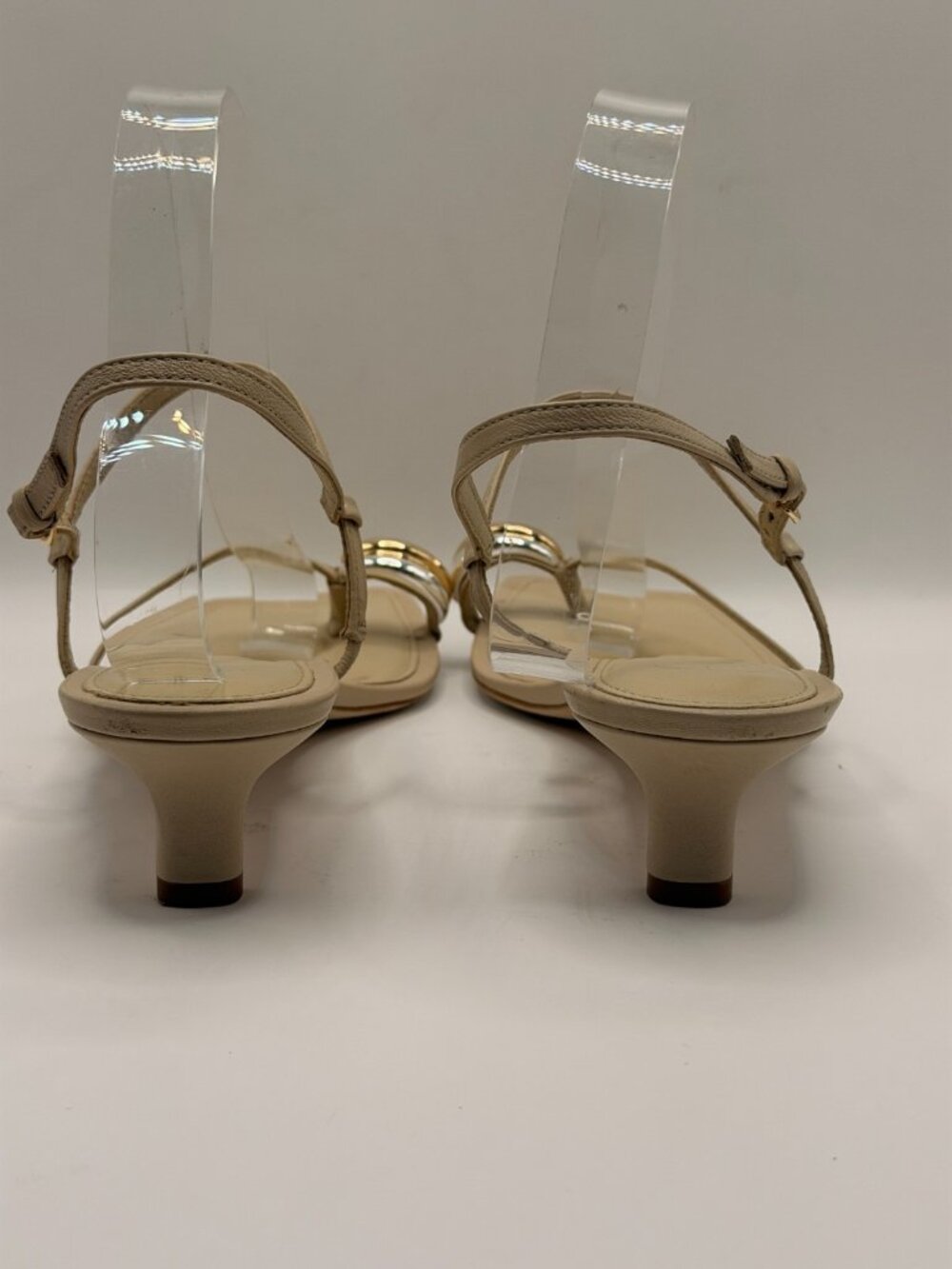 Vince Women Polli Birch Toe Ring Kitten Heel Sandal Sz 8.5 - Picture 8 of 13